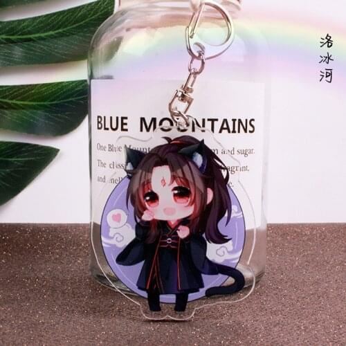 Anime Scum villain self rescue system Keychain mo dao zu shi acrylic Keychain cute cartoon fun novelty