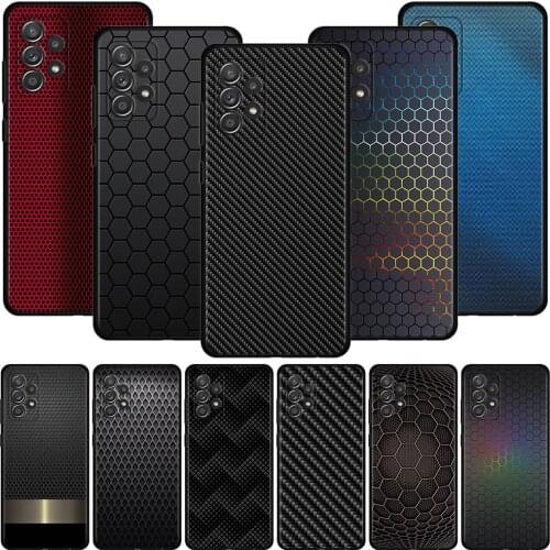 Carbon Fiber Case For Samsung Galaxy A72 A71 A52 A51 A42 A41 A32 A31 A22 A21s A12 A11 A02 A02s A01 Cover Shell Fundas
