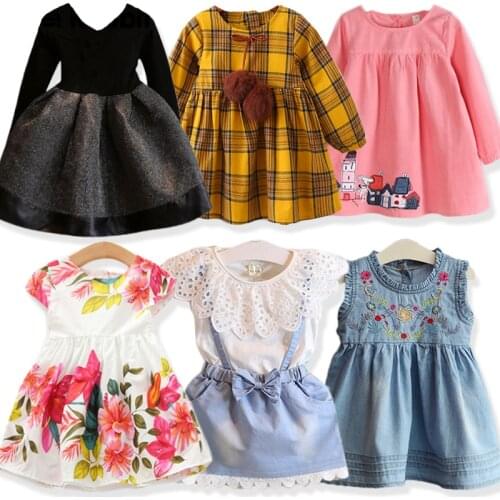 Girl Black Princess Dress 2019 Autumn 2019 Childrens Clothing Dress For Girls Kids Clothes 2-7 Years Old Party Dress