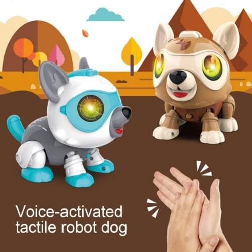 Children Voice Control Touch Sensing Electronic Robot Dog Simulation Model Intelligent Smart Toy Boy Gifts Toys