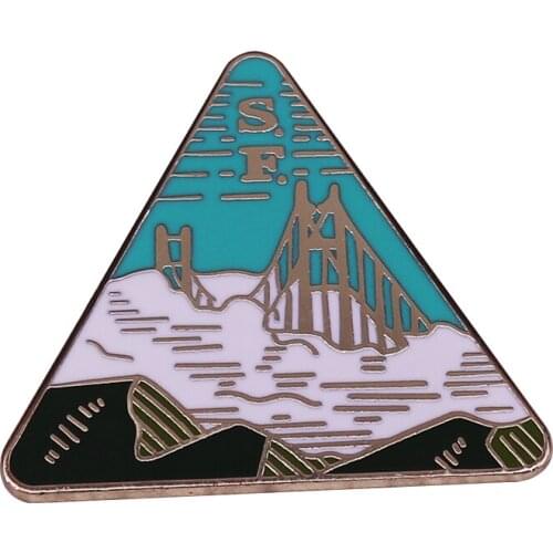 San Francisco Enamel Pin California Collection Our mini monument to the Golden Gate City