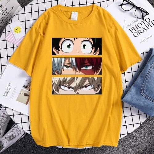 My Hero Academia Cartoon T Shirts Mens Harajuku Hip Hop T-Shirt Hot Sale Summer Brand T-Shirts Men Casual Fashion Tee Shirt
