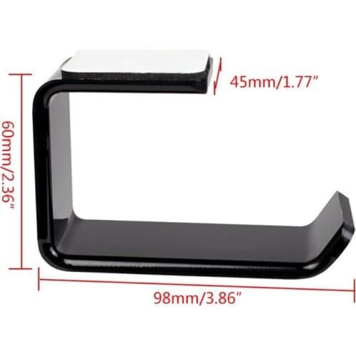 Sticky Acrylic Headphone Bracket Sticker Wall Mounted Hook Headset Holder Stand Hanger Hook Storage Accessories Dropship