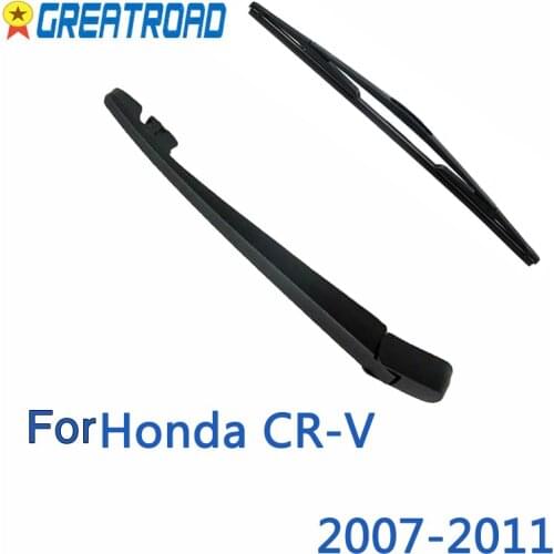 Wiper 14" Rear Wiper Blade & Arm Set Kit For Honda CR-V 2007-2011 Windshield Windscreen Rear Window