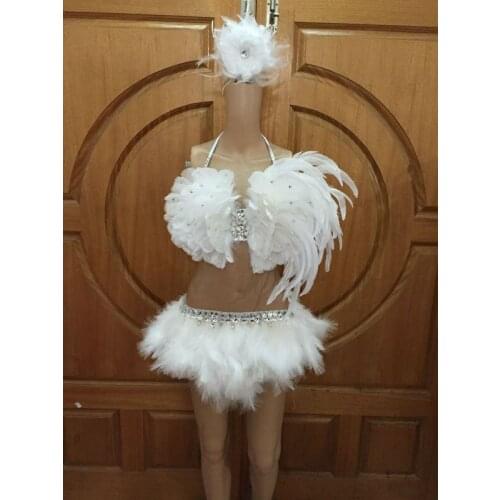 Latin dance Samba accessories Fashion exquisite headdress feathers Delicate dance shows accessories