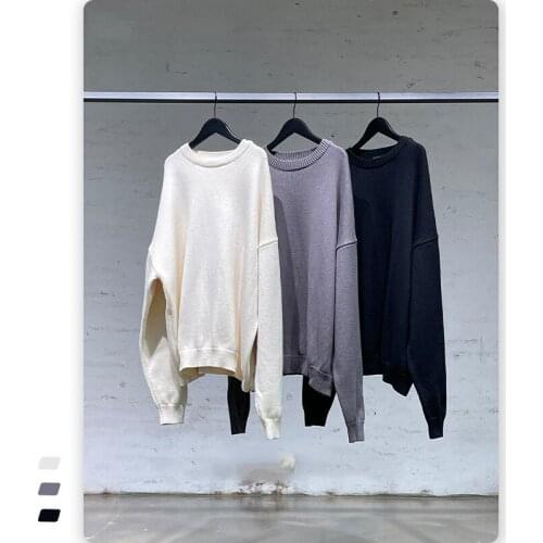 Mens clothing of autumn Long-sleeved sweater loose coat knit