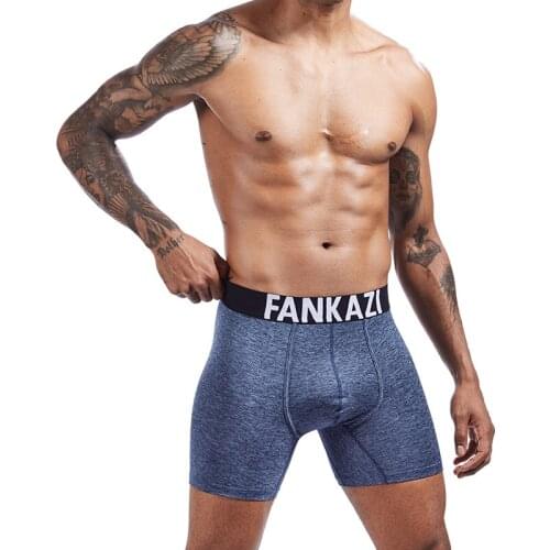 Men Underwear Boxers Long Leg Short Boxer Homme Panties Penis Pouch Sexy Underpants Mens Boxershorts Man Heren Ondergoed