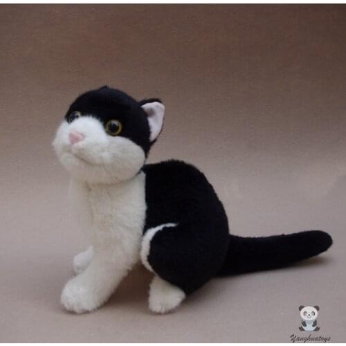 Soft Squatting Cow Cat Plush Dolls Model Nice Present Stuffed Animals Toy GirlS Birthday Gifts