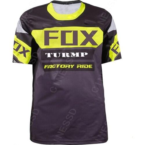 New 2021 TURMP Fox Downhill Jersey Short sleeve Off-road Motorcycle ATV Racing Mountain Bike FXR Motorcycle Jersey bike jersey