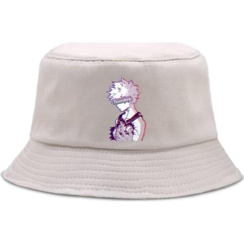 Japanese Anime Cool Boy Personality MenS Bucket Hat Unisex Harajuku WomenS Fisherman Cap Casual Fishing Bob Hats For Women