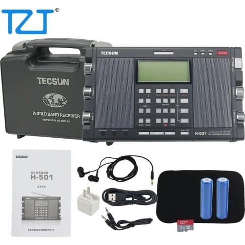 Tecsun Radio 64-108MHz H-501 Dual-Speaker DSP SSB Portable Full Band Radio Music Player Bluetooth Speaker Global FM Broadcast