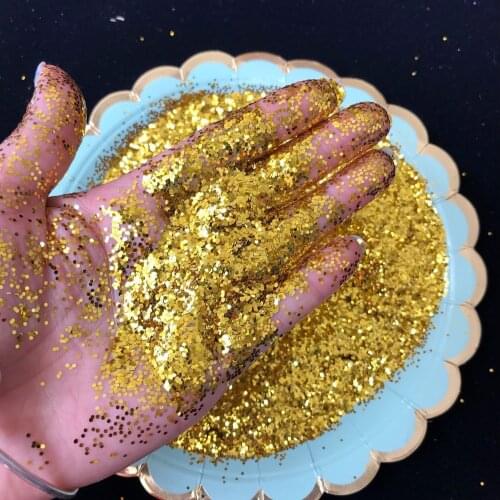 10g PET Colorful Golden Glitter Powder Circular Sequins Flash Laser Powder Balloon Bobo Ball Filling Confetti for Wedding Party