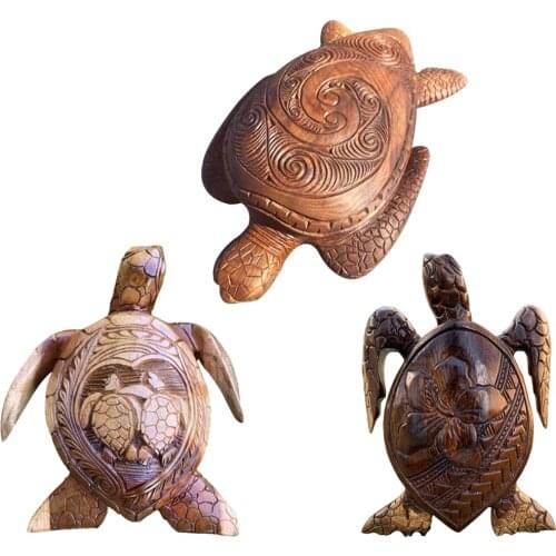 Realistic Sea Turtle Statue Outdoor Tortoise Home Cabinet Patio Sculpture Marine Resin Crafts Fairy Garden Ornaments Gifts