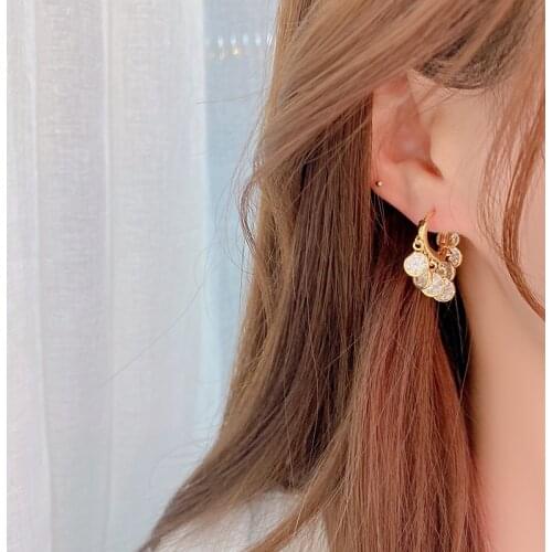 VENTFILLE 925 Sterling Silver Zircon Drop Earrings French Fashion Temperament Luxury Pendant Jewelry 2021Trend Birthday Gifts