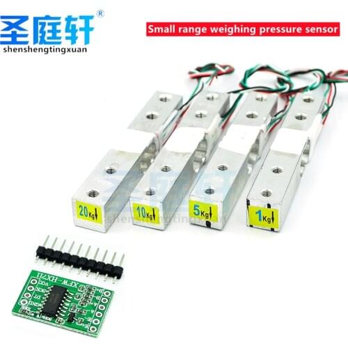 Load Cell 1KG 5KG 10KG 20KG HX711 AC MODULE Electronic Weight Scale with Aluminum Alloy Sensor Weighing Pressure Sensor