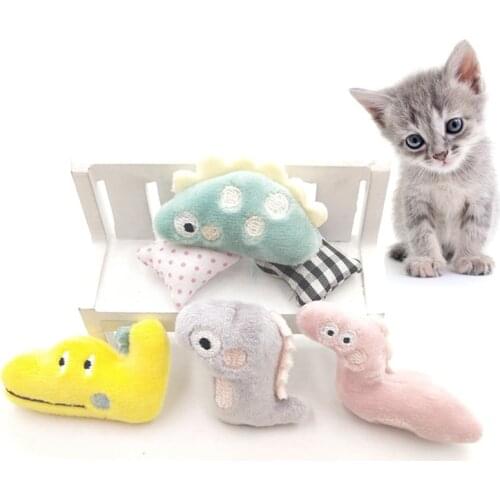 Funny Interactive Plush Cat Teeth Toys Pet Kitten Chewing Toy Claws Thumb Bite Cat Mint Mini Cat Grinding Catnip Toys