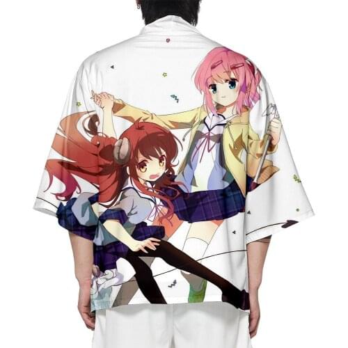 Women/Men Summer Casual Cool Streetwear Corner Demon Kimetsu No Yaiba 3D Printing Japa Anime Kimono Haori Yukata Cosplay