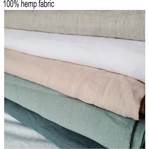 100% Hemp fabric washed soft Chinese Hemp 110 inch width for Home textile