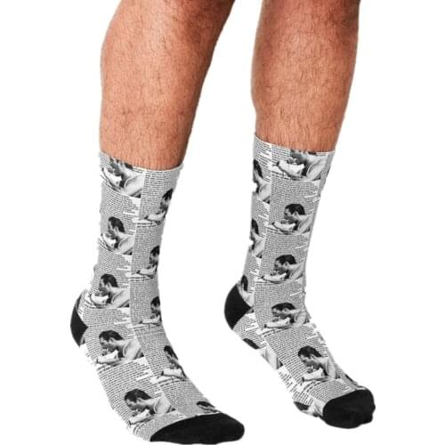 2021 Funny Mens socks King Mercury Cartoons Pattern Printed hip hop Men Happy Socks cute boys street style Crazy Socks for men