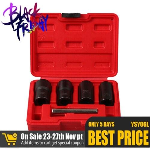 5pcs Spiral Tire Screw Anti-tooth Extractor Sleeve Nut Removal Tool Kit for Automobiles Truck Car Repair Tools