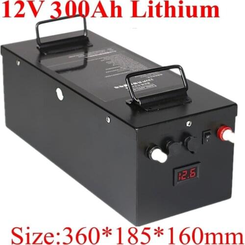 Rechargeable 12V 300Ah Lithium Li Ion Battery Pack for Solar Solar Energy Storage System/electric Boat/RV/solar Panel+20Acharger