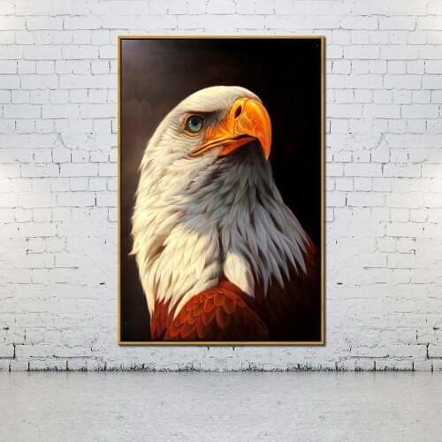 Artcozy Oil Canvas Painting white owl bird For Home Decoration Wall Art