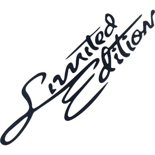 Car Styling Limited Edition Sticker Funny Auto Car Sticker Badge Decal Motorcycle Stickers for Suzuki Honda Kawasaki