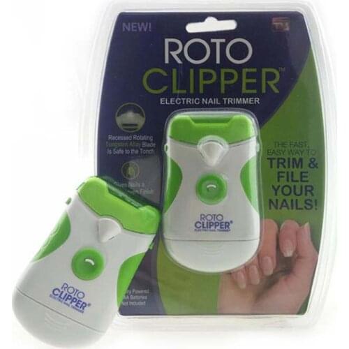 Roto Clipper Safe Dual Sided Electric Automatic Nail Polish Clipper Cutter Trimmer Tool Old Man Aged Cutters Grinder Scissors
