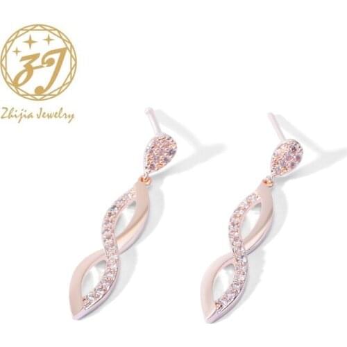 Zhijia Big Tassel Earrings for women gold color Geometric statement earring metal earing Hanging fashion jewelry trend