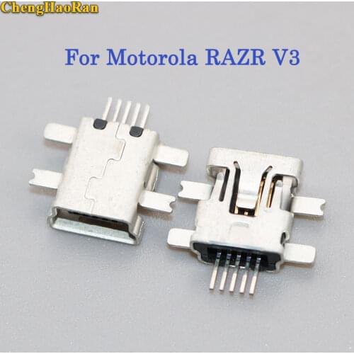 ChengHaoRan 2-5 pcs For MOTO Motorola RAZR V3 USB Charging Port Connector Plug Jack Socket Dock Repair Part