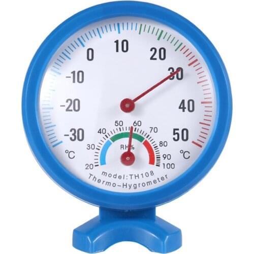 Mini Bell-shaped Scale Thermometer Hygrometer for Home Office Wall Mount Indoor Temperature Measure Tool Indoor Outdoor