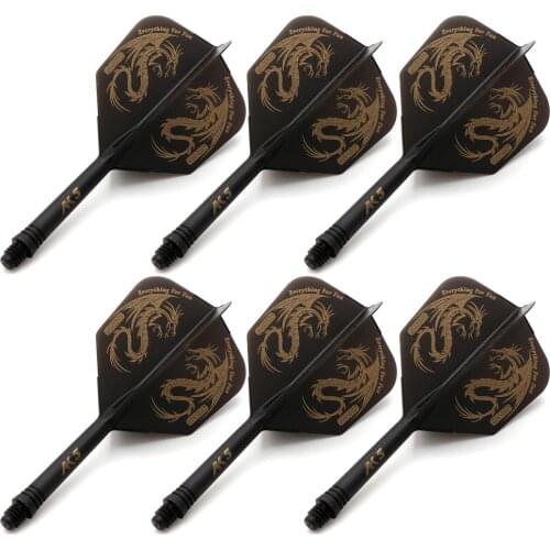 CUESOUL 6 Pieces ROST Integrated Dart Shaft and Flights