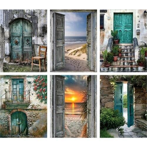 Flower Landscape Jewel Cross Stitch Nordic Wall Decor Diamond Painting Sunset Mosaic Paint Diy 5D Arts and Crafts