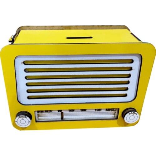 Okurmusunuz Wood Radio Piggy Bank decorative objects Декоративные элементы Objetos decorativos
