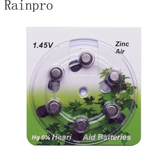 Rainpro 12PCS/LOT( 2 cardboard) A13 PR48 Zinc Air 1.45V for Hearing Aid coin cell Batteries