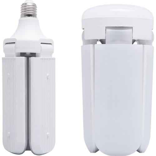 Garage Light E27 6000K 6000LM LED Garage Ceiling Light Fixture Foldable Deformable Work Shop Warehouse Lamp Car Accessories