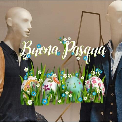 Kina UVPQ0014 Easter window sticker wall Stickers size 50x40 cm-showcases stores for Easter, Stickers