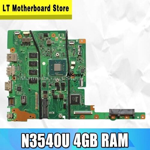 E502MA Laptop Motherboard For Asus E402MA E502MA E402M E502M E402 E502 N3540U 4GB-RAM original Mainboard 100% test ok