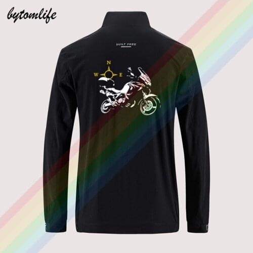 Honda XL1000V Varadero Bike Slim Sport Jacket Mens Street Windbreaker Zipper Jacket Men Casual Back Printing Jacket Asian Size