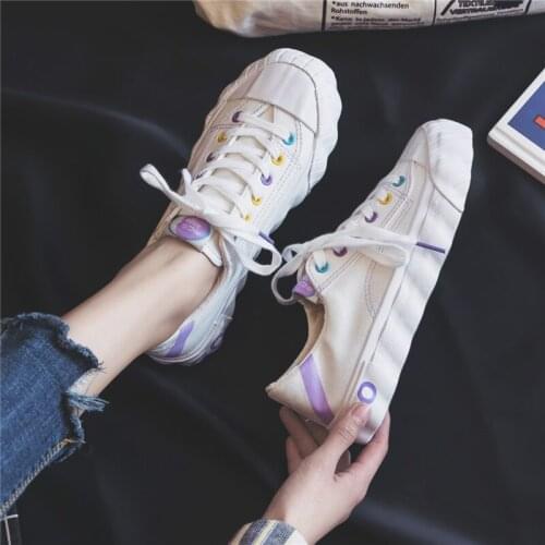 Summer New Korean Version Fashion Women Shoes Low-top Shoes Canvas Shoes Womens Shoes Color Matching Fashion Casual Wild Shoes