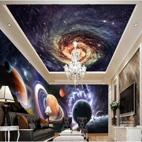 Custom ceiling wallpaper, star of the living room of the ceiling of the living room wall vinyl papel de parede