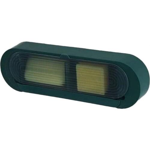 Dust-proof Soap Box Wall Mountable ABS Double Grids Lid Design Punch Free Keep Dry Soap Holder Case Daily Life Bathroom Supplies