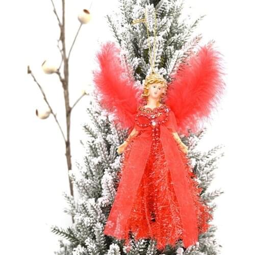 Christmas Plush Standing Angel Pendant Tabletop Ornaments For home Use Decorate Table Top Christmas Tree