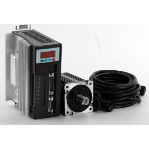 80ST-M01330 1.27N.M 0.4KW Servo Motor 80ST AC Servo Motor 220V and Matched Servo Driver M01330 Servo Motor NEW