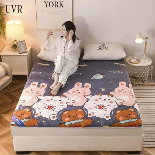 UVR Cute Four Seasons Mattress Student Dormitory Single Thicken Household Single Double New Tatami Soft Mattress Collapsible