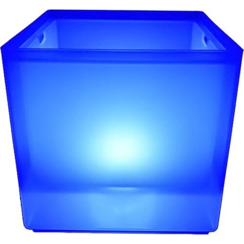 LED New 3.5/5L Waterproof Plastic LED Ice Bucket Color Bars Nightclubs LED Light Up Champagne Beer Bucket Bars Night Party TB