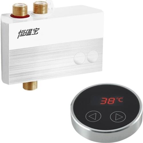 Digital LCD Touch Thermostatic Faucet Mixing Water Controller Water Temperature Mixer Mixed Controller G1/2" EU Plug