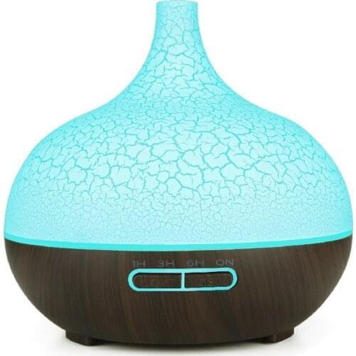 400ML Air Humidifier Aroma Essential Oil Diffuser With Colorful Night Light Three Styles Of Crack Humidifier For Your Choice