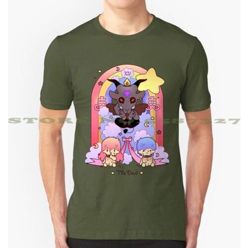 Xv ★ The Devil Fashion Vintage Tshirt T Shirts Maria Rust Kiki And Lala Kiki Lala Tarot Tarot The Devil The Devil Baphomet