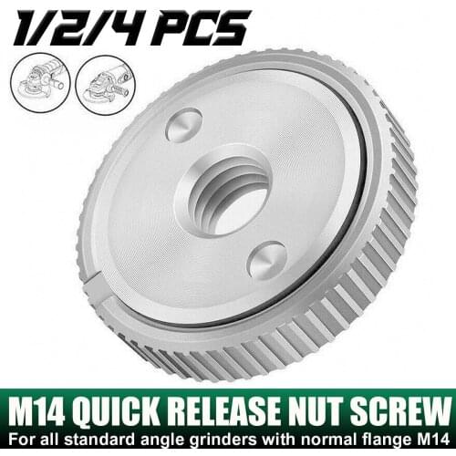 2Pcs Locking Plate Chuck M14 Thread Angle Grinder Inner Outer Flange Nut Set Tools Power Replacement For Bosch Metabo Makita